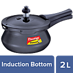 Prestige Deluxe Plus Baby Handi Outer Lid Pressure Cooker (20355) 2 L (Hard Anodised)