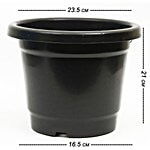Kr Nursery Pot - Black Open Dia 23.5 cm Bottom Dia 16.5 cm Height 21 cm