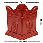 Kr Tulasi Pot - Big Upper 17 x 17 cm Bottom 19 x19 cm Height 18.5 cm