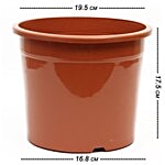 Natures Plus Nursery Pot - Brown 3 pcs
