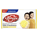 Lifebuoy Lemon Fresh Soap, 100% Stronger Germ Protection 100 g 