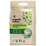 Organic Tattva Sonamasuri Rice/Tandul - White Polished 5 kg Pouch