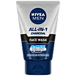 Nivea Men All In 1 Charcoal Face Wash - Detoxify & Refresh Skin With 10x Vitamin C Effect, For All Skin Types 50 g
