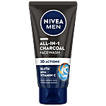 Nivea All In 1 Charcoal Face Wash - Detoxify & Refresh Skin With 10x Vitamin C Effect 50 g