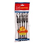 BIC Cello Gripper Ball Pen - Black 5 pcs 