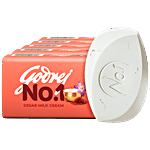 Godrej No.1 Kesar & Milk Cream Bathing Soap 100 g (Pack of 5)