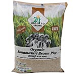 24 Mantra Organic - Brown Sonamasuri Rice/Akki 10 kg Bag