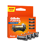 Gillette Fusion Proglide Blades For MenPerfect Shave & Beard ShapePack of 4 Cartridges 4 pcs
