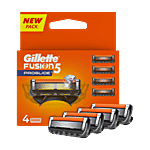 Gillette Fusion Proglide Blades For MenPerfect Shave & Beard ShapePack of 4 Cartridges 4 pcs