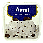 Amul Ice Cream - Caramel Cookies 1 L Tub