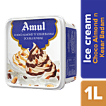 Amul Ice Cream - Double Sundae, Choco Almond 'N' Kesar Badam 1 L Tub