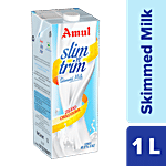 Amul Slim 'n' Trim Skimmed Milk 1 L Tetra Pak