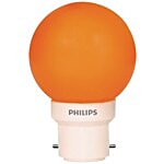 Philips LED Bulb - 0.5-Watt, Orange, Deco Mini Base B22 1 pc