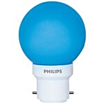 Philips LED Bulb - 0.5-Watt, Blue, Deco Mini Base B22 1 pc