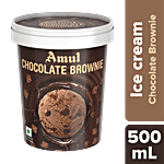 Amul Ice Cream - Chocolate Brownie 500 ml Cup
