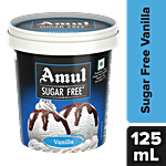 Amul Sugar Free Ice Cream - Vanilla 125 ml Cup