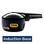 Hawkins Futura Hard Anodised Aluminium Pressure Cooker - Induction Base, Black, IFP30 3 L