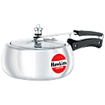 Hawkins Contura Aluminium Inner Lid Pressure Cooker - With Handle, Silver, HC35 3.5 L
