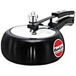 Hawkins Contura Hard Anodised Black Inner Lid Pressure Cooker - With Handle, CB20 2 L
