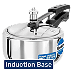 Hawkins Stainless Steel Inner Lid Pressure Cooker - Induction Base, With Handle, Silver, HSS20 2 L