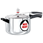 Hawkins Miss Mary Aluminium Inner Lid Pressure Cooker - With Handle, Silver, MM50 5 L