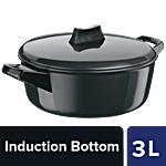 Hawkins Futura Hard Anodised Cook-N-Serve Bowl With Lid - 23 cm, IACB30 3 L