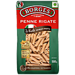 Borges Whole Wheat Pasta - Penne Rigate 500 g Pouch