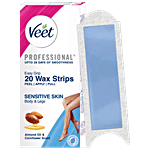 Veet Professional Wax Strips Kit - For Sensitive Skin 20 pcs