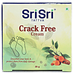 Sri Sri Tattva Crack Free Cream - For Soft & Smoothe Heels, Karpura 25 g 