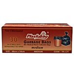 Plastobag Garbage Bags - Medium 48 cm x 54 cm (Pack of 30)