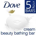 Dove Cream Beauty Bathing Bar, Has 1/4th Moisturizing Cream 125 g (Buy 4 Get 1 Free)