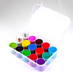 Inspiredkraft Ready To Use Rangoli Colours pack 15 pcs