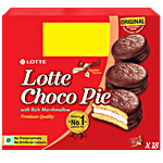 Lotte Choco Pie - Original, With Rich Marshmallow 23 g (Pack of 18)