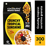 Cocosutra Cereal - Granola, Crunchy Tropical Sunshine, Breakfast Cereal With Oats, Nuts, Seeds & Dry Fruits 300 g