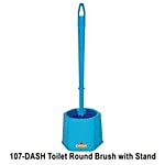 Dash Toilet Brush - Round With Stand 1 pc