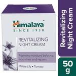 Himalaya Revitalizing Night Cream - White Lily & Tomato, For Dry to Combination Skin, Free from Alcohol & Parabens 50 g 