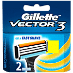 Gillette Vector 3 - Manual Shaving Razor Blades Cartridge 2 pcs 