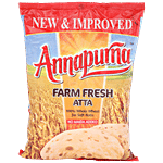Annapurna Atta Farm Fresh Whole Wheat Atta/Godihittu 2 kg Pouch