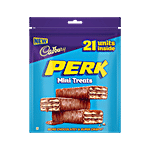 Cadbury Perk Mini Treats Chocolate Coated Wafer Bars 115.5 g (21x5.5 g)