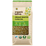 Organic Tattva Roasted Chana Dal 500 g Pouch