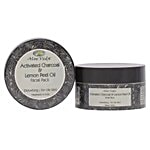 Aloe Veda Facial Pack - Activated Charcoal & Lemon Peel Oil, Detoxifying, For Oily Skin, Handmade 100 g 