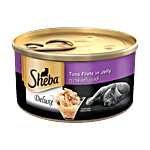 Sheba Deluxe Pet Food - For Cats, Pure Tuna White Meat in Jelly 85 g