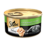 Sheba Deluxe Pet Food - For Cats, Tuna White Meat & Snapper in Gravy 85 g