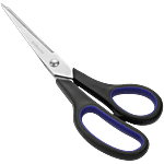 Fackelmann Nirosta Stainless Steel Universal Scissors - Soft Comfort Grip Handle 1 pc 