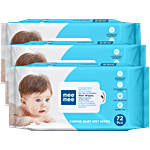 Mee Mee Baby Wipes 72 pcs (Pack of 3)