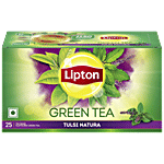 Lipton Tulsi Natura Green Tea Bags 32.5 g (25 Bags x 1.3 g each)