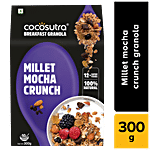 Cocosutra Cereal - Granola, Millet Mocha Crunch, Breakfast Cereal With Oats, Nuts, Seeds & Dry Fruits 300 g