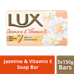 Lux Beauty Soap For Glowing Skin - Jasmine & Vitamin E, Mega 150 g (Pack of 3)
