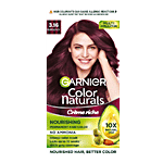 Garnier Color Naturals Long-Lasting Creme Hair Colour 70 ml + 60 g Shade 3.16, Burgundy