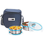 Steel Lock Stainless Steel Lunch Box With Insulated Bag - HL-1321 2 pcs